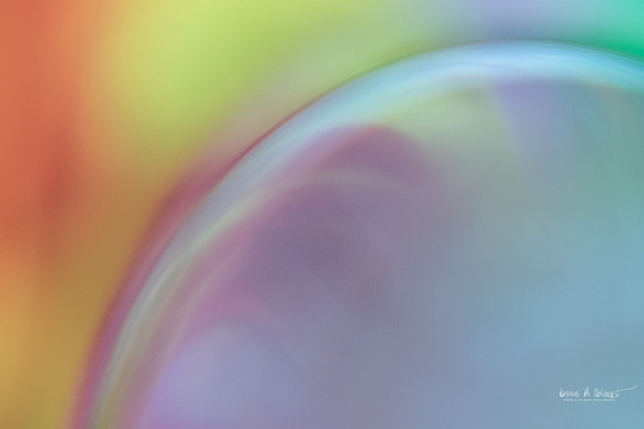 A swoosh of color left to right