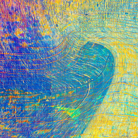 Blues and yellows twirling